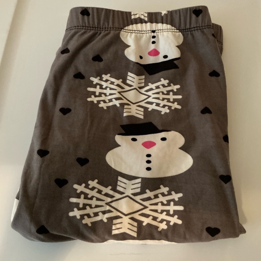 NWOT Plus Size Cute Snowman/Snowflake Leggings